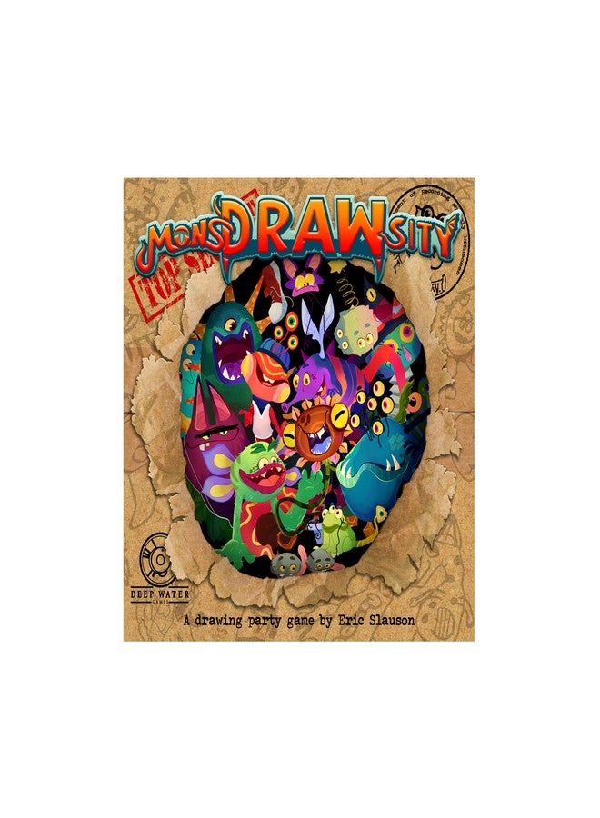Deep Water Games لعبة الرسم الجماعية "MonsDRAWsity" من Deep Water Games، إصدار سري للغاية، تعتمد على الوصف اللفظي، حيث يتناوب اللاعبون على وصف ورسم وحش غريب، مناسبة للأعمار من 8 سنوات فما فوق، من 3 إلى 8 لاعبين. - Image 2
